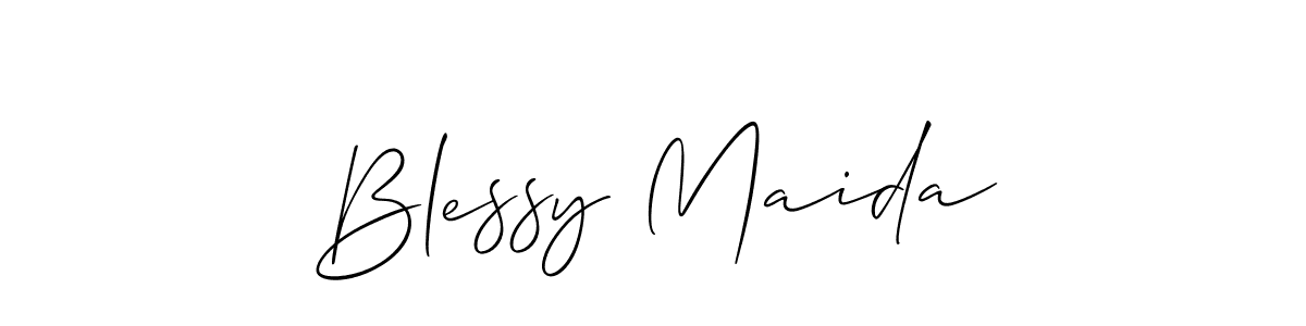Once you've used our free online signature maker to create your best signature Allison_Script style, it's time to enjoy all of the benefits that Blessy Maida name signing documents. Blessy Maida signature style 2 images and pictures png