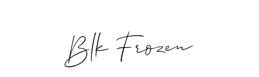 Make a beautiful signature design for name Blk Frozen. Use this online signature maker to create a handwritten signature for free. Blk Frozen signature style 2 images and pictures png