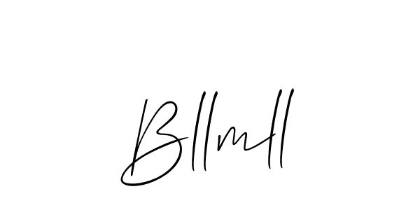 You should practise on your own different ways (Allison_Script) to write your name (Bllmll) in signature. don't let someone else do it for you. Bllmll signature style 2 images and pictures png