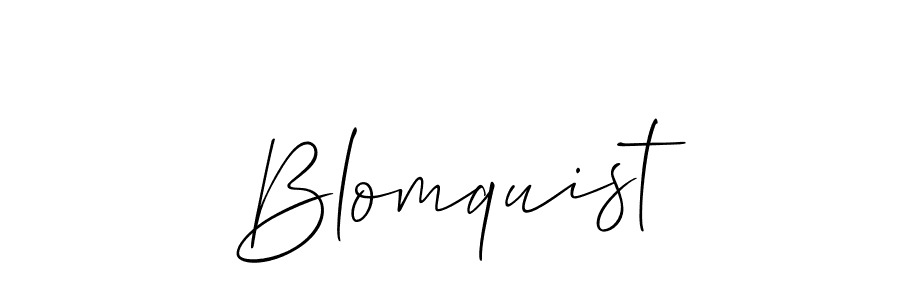 Also You can easily find your signature by using the search form. We will create Blomquist name handwritten signature images for you free of cost using Allison_Script sign style. Blomquist signature style 2 images and pictures png