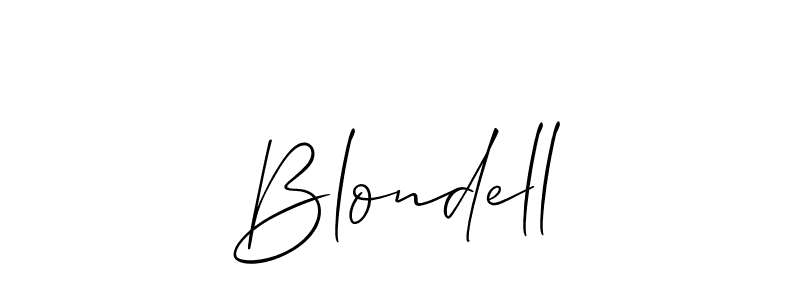 Blondell stylish signature style. Best Handwritten Sign (Allison_Script) for my name. Handwritten Signature Collection Ideas for my name Blondell. Blondell signature style 2 images and pictures png