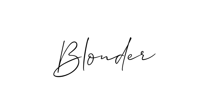 Similarly Allison_Script is the best handwritten signature design. Signature creator online .You can use it as an online autograph creator for name Blonder. Blonder signature style 2 images and pictures png