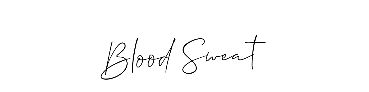 This is the best signature style for the Blood Sweat  name. Also you like these signature font (Allison_Script). Mix name signature. Blood Sweat  signature style 2 images and pictures png