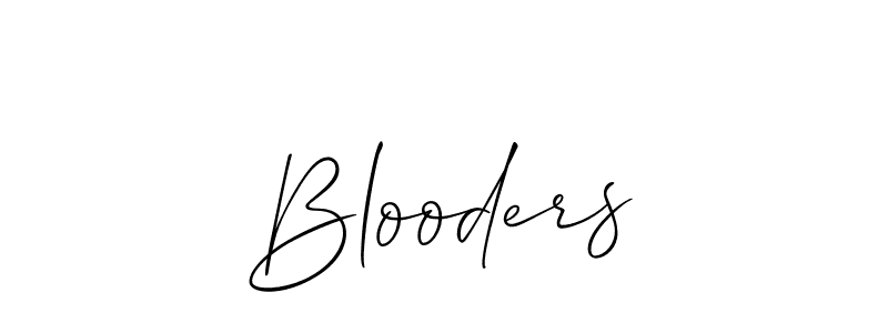 Also we have Blooders name is the best signature style. Create professional handwritten signature collection using Allison_Script autograph style. Blooders signature style 2 images and pictures png
