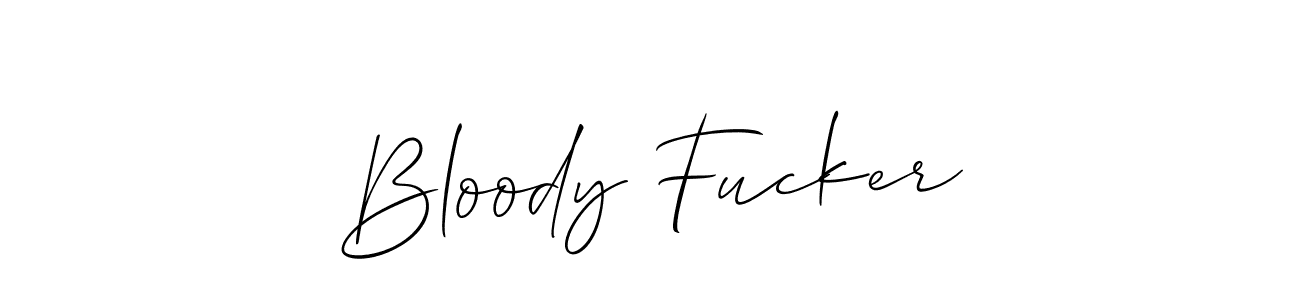 Similarly Allison_Script is the best handwritten signature design. Signature creator online .You can use it as an online autograph creator for name Bloody Fucker. Bloody Fucker signature style 2 images and pictures png
