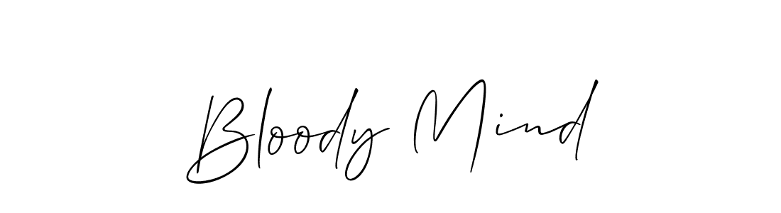 Also we have Bloody Mind name is the best signature style. Create professional handwritten signature collection using Allison_Script autograph style. Bloody Mind signature style 2 images and pictures png