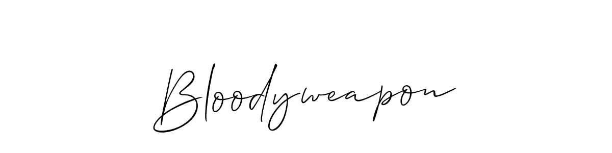 if you are searching for the best signature style for your name Bloodyweapon. so please give up your signature search. here we have designed multiple signature styles  using Allison_Script. Bloodyweapon signature style 2 images and pictures png