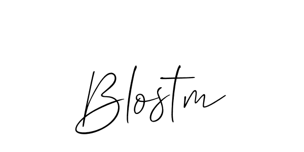 Design your own signature with our free online signature maker. With this signature software, you can create a handwritten (Allison_Script) signature for name Blostm. Blostm signature style 2 images and pictures png