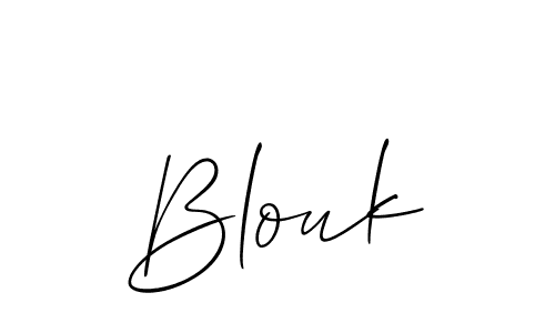 Blouk stylish signature style. Best Handwritten Sign (Allison_Script) for my name. Handwritten Signature Collection Ideas for my name Blouk. Blouk signature style 2 images and pictures png