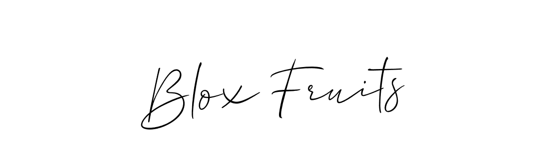 Use a signature maker to create a handwritten signature online. With this signature software, you can design (Allison_Script) your own signature for name Blox Fruits. Blox Fruits signature style 2 images and pictures png