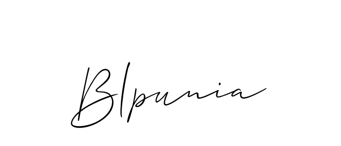 How to Draw Blpunia signature style? Allison_Script is a latest design signature styles for name Blpunia. Blpunia signature style 2 images and pictures png