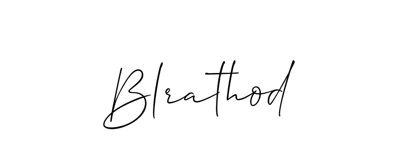 How to make Blrathod signature? Allison_Script is a professional autograph style. Create handwritten signature for Blrathod name. Blrathod signature style 2 images and pictures png