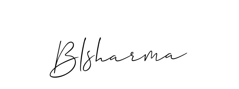 You should practise on your own different ways (Allison_Script) to write your name (Blsharma) in signature. don't let someone else do it for you. Blsharma signature style 2 images and pictures png