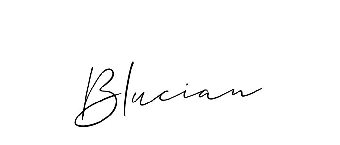 Make a beautiful signature design for name Blucian. Use this online signature maker to create a handwritten signature for free. Blucian signature style 2 images and pictures png