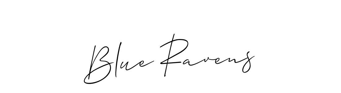How to make Blue Ravens signature? Allison_Script is a professional autograph style. Create handwritten signature for Blue Ravens name. Blue Ravens signature style 2 images and pictures png
