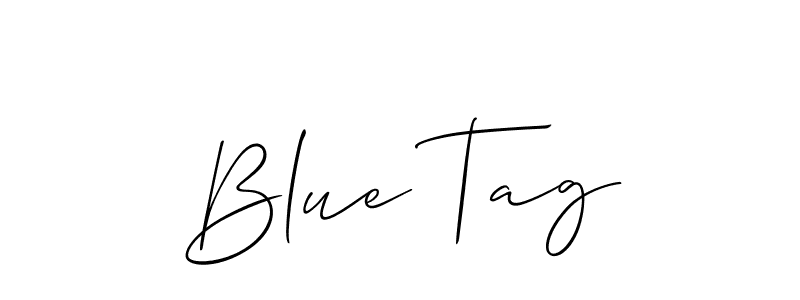 How to Draw Blue Tag signature style? Allison_Script is a latest design signature styles for name Blue Tag. Blue Tag signature style 2 images and pictures png