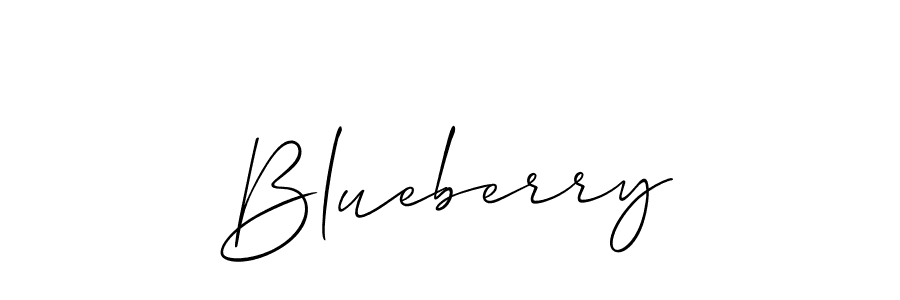 You should practise on your own different ways (Allison_Script) to write your name (Blueberry) in signature. don't let someone else do it for you. Blueberry signature style 2 images and pictures png