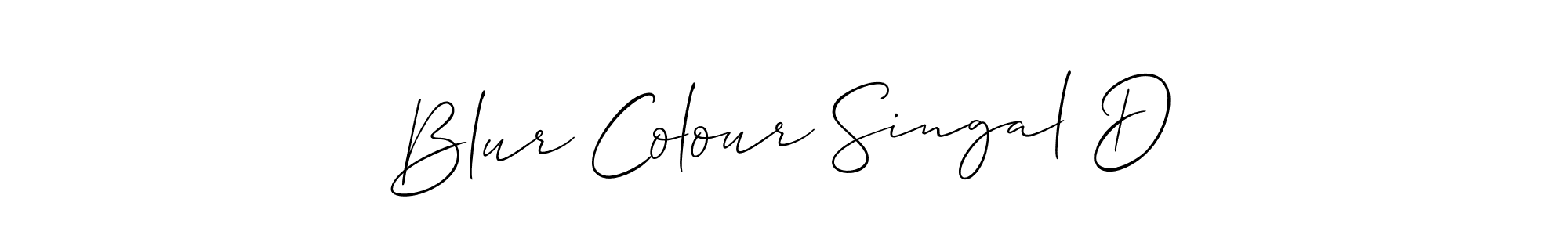 It looks lik you need a new signature style for name Blur Colour Singal D. Design unique handwritten (Allison_Script) signature with our free signature maker in just a few clicks. Blur Colour Singal D signature style 2 images and pictures png