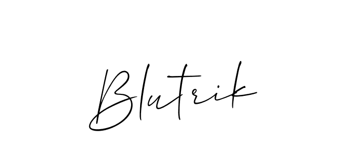 Once you've used our free online signature maker to create your best signature Allison_Script style, it's time to enjoy all of the benefits that Blutrik name signing documents. Blutrik signature style 2 images and pictures png