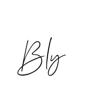 Use a signature maker to create a handwritten signature online. With this signature software, you can design (Allison_Script) your own signature for name Bly. Bly signature style 2 images and pictures png