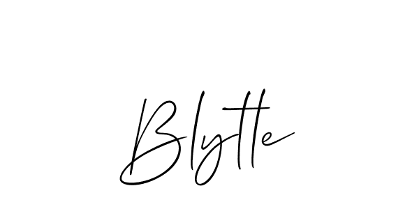 Blytle stylish signature style. Best Handwritten Sign (Allison_Script) for my name. Handwritten Signature Collection Ideas for my name Blytle. Blytle signature style 2 images and pictures png