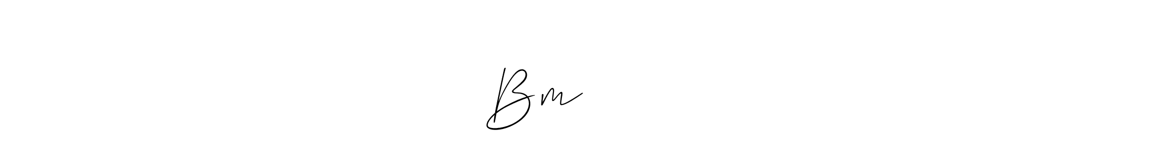 How to make Bmराजगुरे signature? Allison_Script is a professional autograph style. Create handwritten signature for Bmराजगुरे name. Bmराजगुरे signature style 2 images and pictures png