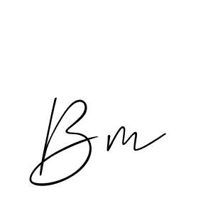 Use a signature maker to create a handwritten signature online. With this signature software, you can design (Allison_Script) your own signature for name Bm . Bm  signature style 2 images and pictures png