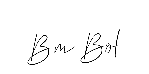 Bm Bol stylish signature style. Best Handwritten Sign (Allison_Script) for my name. Handwritten Signature Collection Ideas for my name Bm Bol. Bm Bol signature style 2 images and pictures png