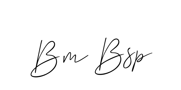 Design your own signature with our free online signature maker. With this signature software, you can create a handwritten (Allison_Script) signature for name Bm Bsp. Bm Bsp signature style 2 images and pictures png