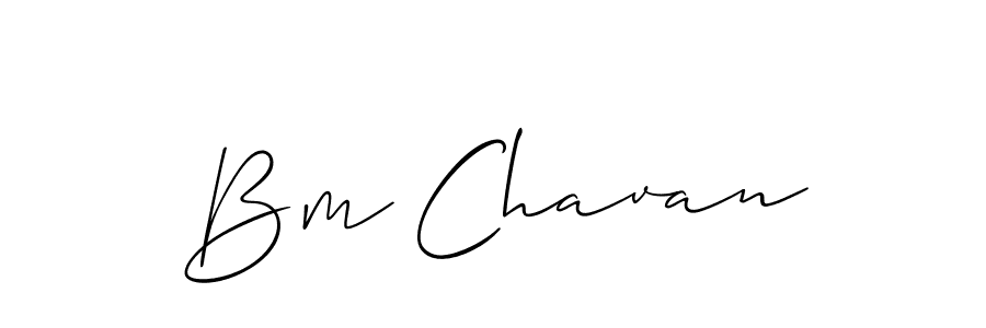 How to Draw Bm Chavan signature style? Allison_Script is a latest design signature styles for name Bm Chavan. Bm Chavan signature style 2 images and pictures png