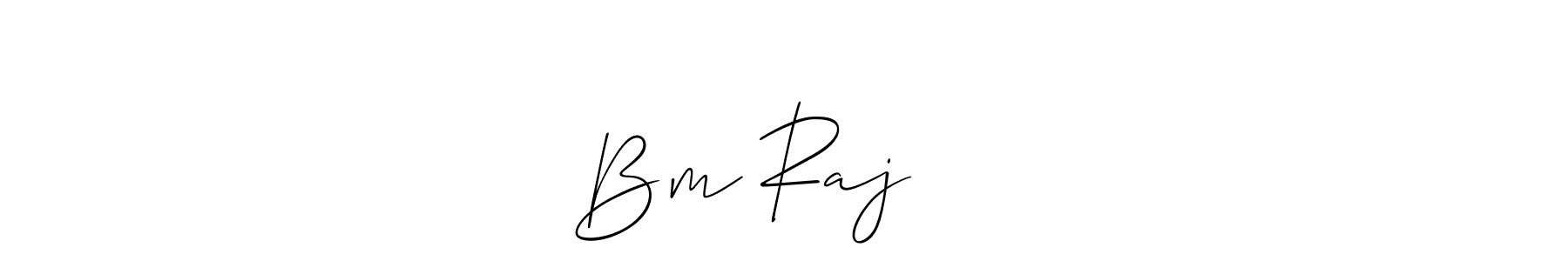 Bm Rajगुरे stylish signature style. Best Handwritten Sign (Allison_Script) for my name. Handwritten Signature Collection Ideas for my name Bm Rajगुरे. Bm Rajगुरे signature style 2 images and pictures png