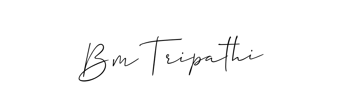 Best and Professional Signature Style for Bm Tripathi. Allison_Script Best Signature Style Collection. Bm Tripathi signature style 2 images and pictures png