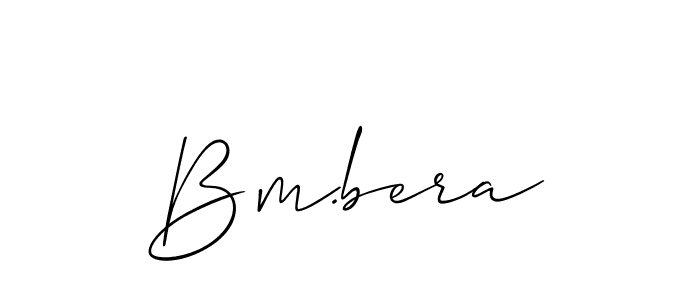 Bm.bera stylish signature style. Best Handwritten Sign (Allison_Script) for my name. Handwritten Signature Collection Ideas for my name Bm.bera. Bm.bera signature style 2 images and pictures png