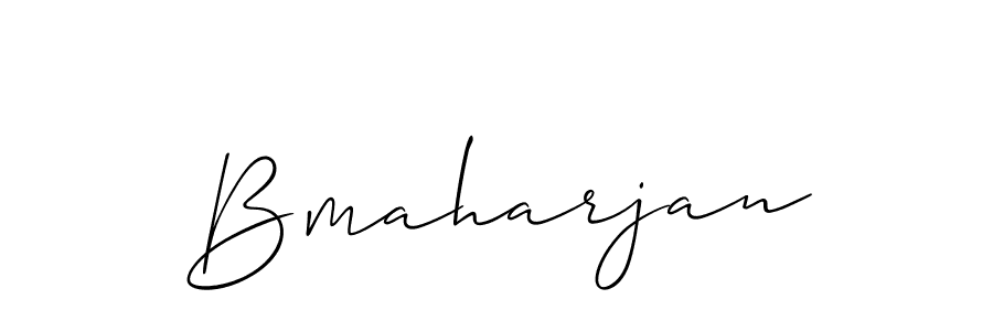 How to make Bmaharjan name signature. Use Allison_Script style for creating short signs online. This is the latest handwritten sign. Bmaharjan signature style 2 images and pictures png