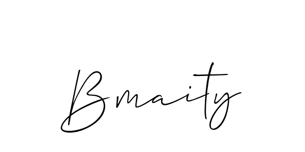 Create a beautiful signature design for name Bmaity. With this signature (Allison_Script) fonts, you can make a handwritten signature for free. Bmaity signature style 2 images and pictures png