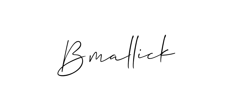 Allison_Script is a professional signature style that is perfect for those who want to add a touch of class to their signature. It is also a great choice for those who want to make their signature more unique. Get Bmallick name to fancy signature for free. Bmallick signature style 2 images and pictures png