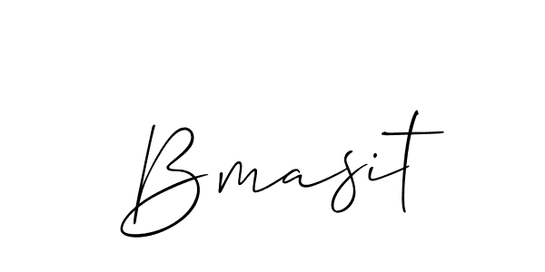 Create a beautiful signature design for name Bmasit. With this signature (Allison_Script) fonts, you can make a handwritten signature for free. Bmasit signature style 2 images and pictures png