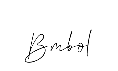 How to make Bmbol signature? Allison_Script is a professional autograph style. Create handwritten signature for Bmbol name. Bmbol signature style 2 images and pictures png