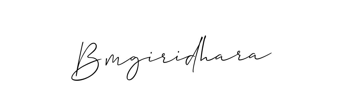 if you are searching for the best signature style for your name Bmgiridhara. so please give up your signature search. here we have designed multiple signature styles  using Allison_Script. Bmgiridhara signature style 2 images and pictures png