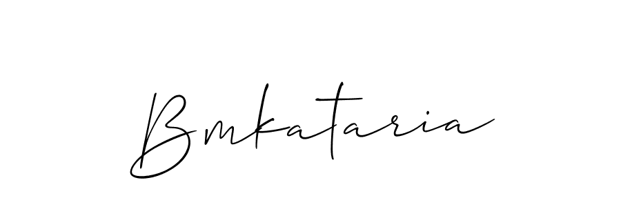 Use a signature maker to create a handwritten signature online. With this signature software, you can design (Allison_Script) your own signature for name Bmkataria. Bmkataria signature style 2 images and pictures png