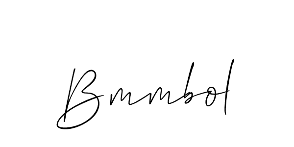 Use a signature maker to create a handwritten signature online. With this signature software, you can design (Allison_Script) your own signature for name Bmmbol. Bmmbol signature style 2 images and pictures png