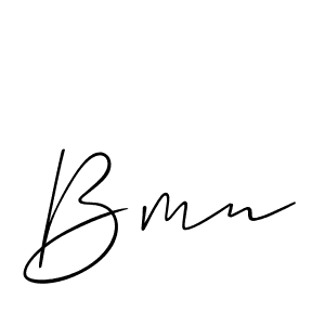 The best way (Allison_Script) to make a short signature is to pick only two or three words in your name. The name Bmn include a total of six letters. For converting this name. Bmn signature style 2 images and pictures png