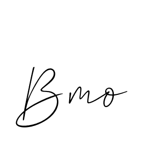 Design your own signature with our free online signature maker. With this signature software, you can create a handwritten (Allison_Script) signature for name Bmo. Bmo signature style 2 images and pictures png