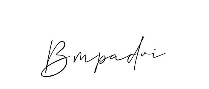 You should practise on your own different ways (Allison_Script) to write your name (Bmpadvi) in signature. don't let someone else do it for you. Bmpadvi signature style 2 images and pictures png