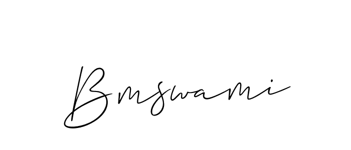 Bmswami stylish signature style. Best Handwritten Sign (Allison_Script) for my name. Handwritten Signature Collection Ideas for my name Bmswami. Bmswami signature style 2 images and pictures png