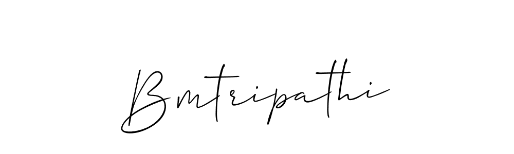 Bmtripathi stylish signature style. Best Handwritten Sign (Allison_Script) for my name. Handwritten Signature Collection Ideas for my name Bmtripathi. Bmtripathi signature style 2 images and pictures png