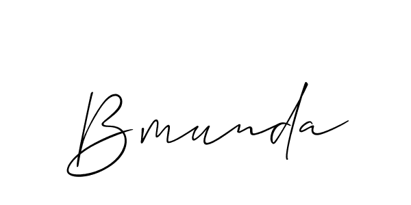 You should practise on your own different ways (Allison_Script) to write your name (Bmunda) in signature. don't let someone else do it for you. Bmunda signature style 2 images and pictures png