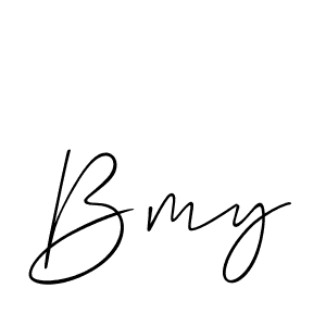 Make a beautiful signature design for name Bmy. Use this online signature maker to create a handwritten signature for free. Bmy signature style 2 images and pictures png