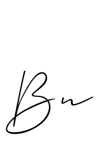 Make a beautiful signature design for name Bn. Use this online signature maker to create a handwritten signature for free. Bn signature style 2 images and pictures png