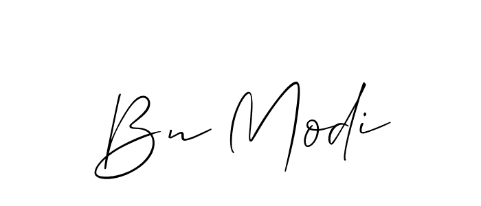 if you are searching for the best signature style for your name Bn Modi. so please give up your signature search. here we have designed multiple signature styles  using Allison_Script. Bn Modi signature style 2 images and pictures png